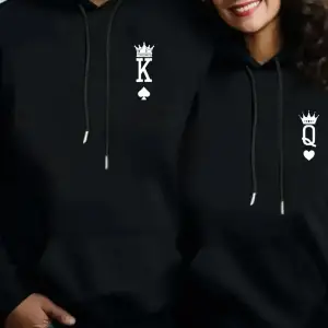 Siyah Kapşonlu Sweatshirt Çift Sevgili Kombinleri Couple Clothing