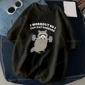 Siyah Kedi Halter baskılı Çalışma Komik Spor Salonu Tasarım Etiket Grafik li T