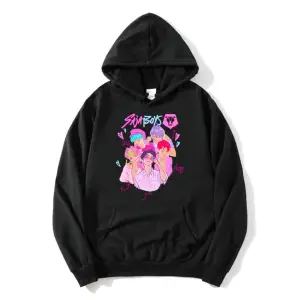 Siyah KPop Demon Hunters Saja Boys Derpy TigerModa Film Baskıl