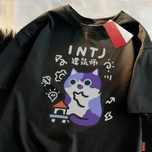 Siyah MBTI Yaz ve Bahar ler Eğlenceli Kedi Nefes Yumuşak Serin