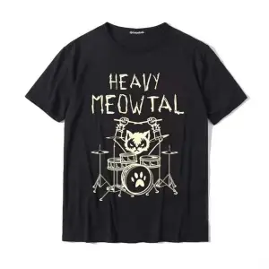 Siyah Rocker Cat-heavy Meowtal Unisex