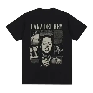 Siyah Şarkıcı Lana Del Rey Baskı Hip Hop leri Streetwear Harajuku kı
