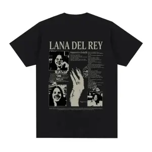 Siyah Şarkıcı Lana Del Rey Baskı Hip Hop leri Streetwear Harajuku kı