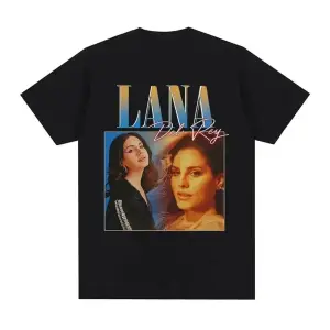 Siyah Şarkıcı Lana Del Rey Baskı Hip Hop leri Streetwear Harajuku kı