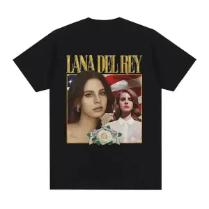 Siyah Şarkıcı Lana Del Rey Baskı Hip Hop leri Streetwear Harajuku kı