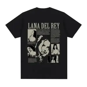 Siyah Şarkıcı Lana Del Rey Baskı Hip Hop leri Streetwear Harajuku kı