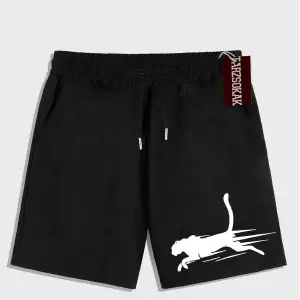 Siyah Şort KOD Trend EMRG Erkek Ejderha Baskılı