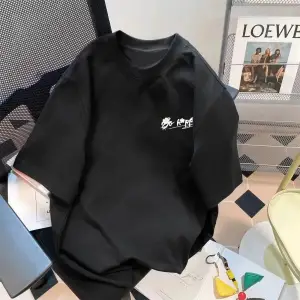 Siyah Trendy Yaz Beş Kollu Üst Mor Çiçek Baskı Basit Çok Yönlü Bisiklet Yaka Üst Mor Çiçek G