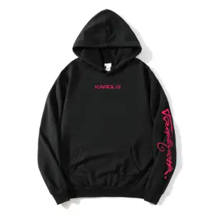 Siyah Tropicoqueta Hoodie KAROL G Albümü u Pola