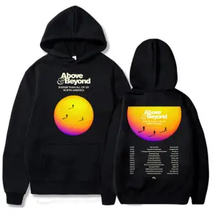 Siyah Unisex Above & Beyond Usden Daha Kapşonluünlük i