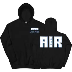 Siyah Unisex Air MOON SAFARI Dünya Turu Rahat Kapşonlu Sok