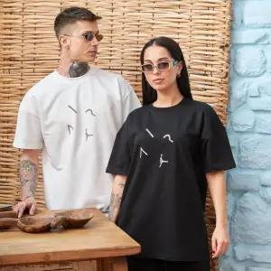 Siyah Unısex Aır Oversize Tshirt