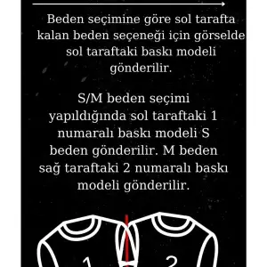 Siyah Unisex Ikili Me To Only You Baskılı Oversize T-shirt