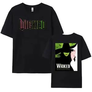 Siyah Wicked Fantasy Movies Graphic Short Sleeve Cotton High Quality R