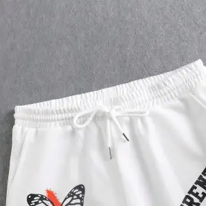 Skull  Letter Graphic Drawstring Waist Eşofman Altı