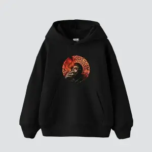 Skull Man Smoke Baskılı Oversize Unisex Premium Beyaz