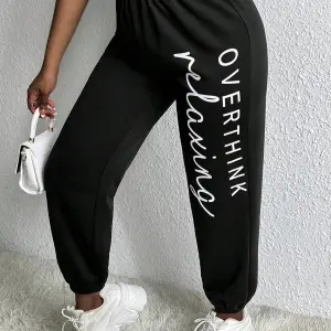 Slayr Letter Graphic Elastic Waist 4 Mevsim Eşofman