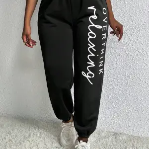 Slayr Letter Graphic Elastic Waist 4 Mevsim Eşofman