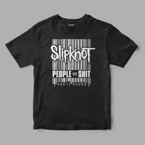 Slipknot People=Shıt Barcode Baskılı Tişört