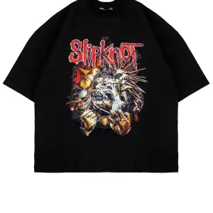 Slipknot Zombie Baskılı Siyah Oversize Unisex