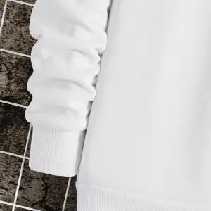 Slogan & Building Print Pullover Beyaz