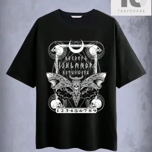 Slogan Grafikli Düşük Omuz Oversize Tişört