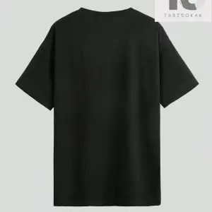 Slogan Grafikli Düşük Omuz Oversize Tişört