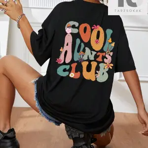 Slogan Grafikli Düşük Omuzlu Tişört