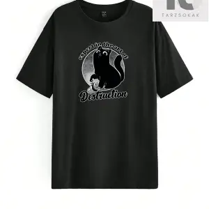 Slogan Grafikli Düşük Omuzlu Tişört