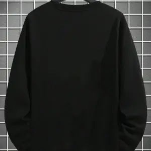 Slogan Graphic Drop Shoulder Sweatshirt Siyah