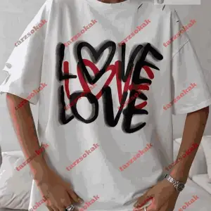 Slogan Unisex Yazılı Oversize Tshirt TWGWBR12