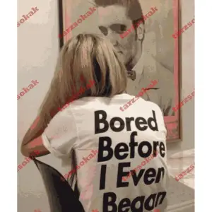 Slogan Unisex Yazılı Oversize Tshirt TWGWBR66