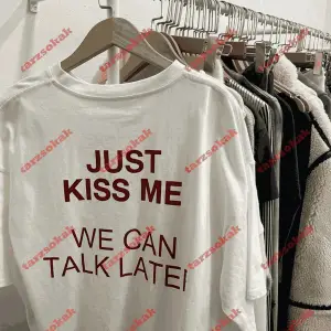 Slogan Unisex Yazılı Oversize Tshirt TWGWBR68