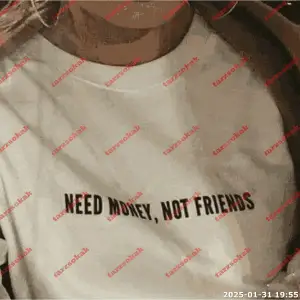 Slogan Unisex Yazılı Oversize Tshirt TWGWBR9