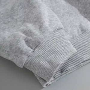 Sloganlı Grafik İpli Kapüşonlu Üst Gri