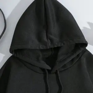 Sloganlı Grafik İpli Kapüşonlu Üst Gri