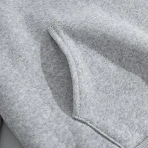 Sloganlı Grafik İpli Kapüşonlu Üst Gri