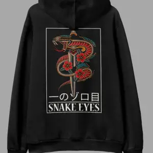 Snake Eyes Beyaz Oversize Unisex Kapüşonlu Sweatshirt Hoodie