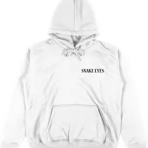 Snake Eyes Beyaz Oversize Unisex Kapüşonlu Sweatshirt Hoodie