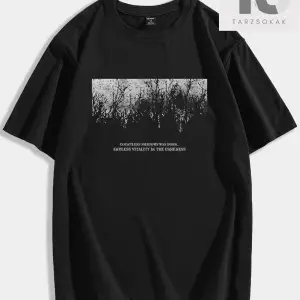 Sokak Hayatı Erkek Araba ve Mektup Grafik Damla Omuz Tişörtü