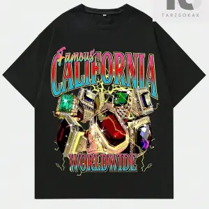 Sokak Hayatı Erkek Mektup Grafik Damla Omuz Tişört