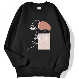 Sokak kadın Hoodie güzel kadınlar baskı basit vuruş kazak Sweatshirt yumuşak polar kazak sonb