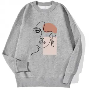 Sokak kadın Hoodie güzel kadınlar baskı basit vuruş kazak Sweatshirt yumuşak polar kazak sonb