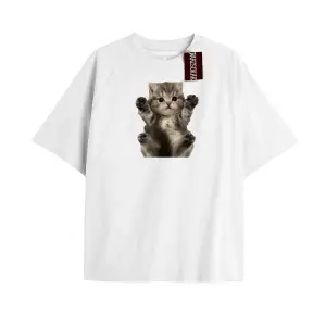 Sokak Trend Tasarım El Gato Tatlı Ve Piskopat Kediler Beyazelgato52