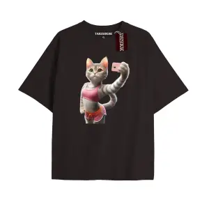 Sokak Trend Tasarım El Gato Tatlı Ve Piskopat Kediler Siyahelgato39