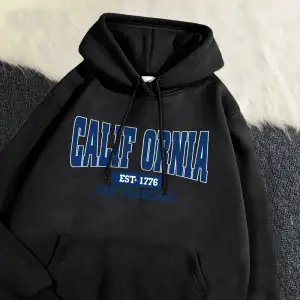 Sonbahar Kış Bayan Kapüşonlular California Est 1776 San Francisco Baskılı Kazak Sıcak Polar R