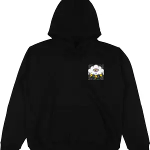 Sorrow Siyah Oversize Unisex Kapüşonlu Sweatshirt Hoodie