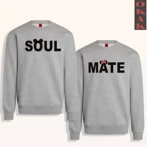 Soul Mate Ruh Eşi Tasarımlı Çift Sevgili Kombinleri Couple Clothing Yeni Sezon 2 Adet