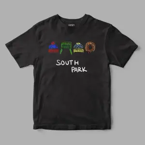 South Park Hats Baskılı Tişört