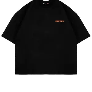 Spectrum Baskılı Beyaz Oversize Unisex